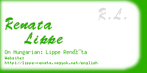 renata lippe business card